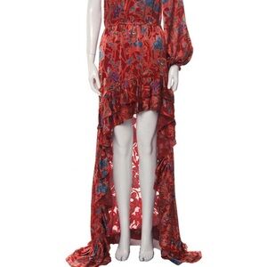 Alexis Red Floral High-Low Dress
